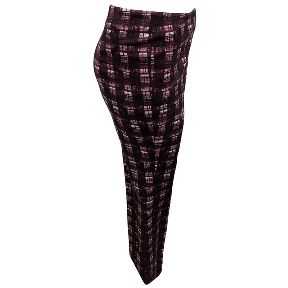 PRADA PURPLE PLAID TROUSERS - Picture 2 of 5